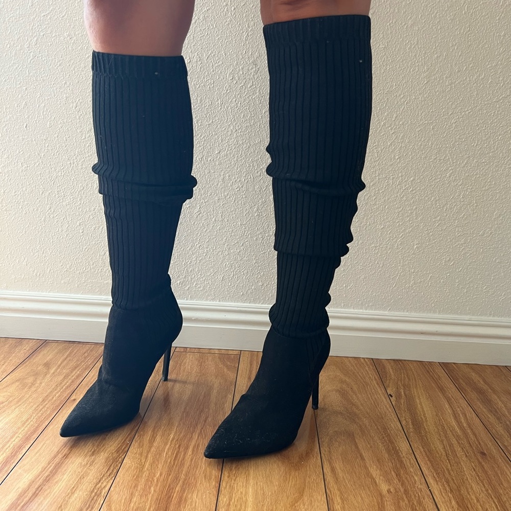 Zara high boots black